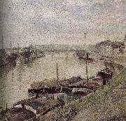 Camille Pissarro port oil